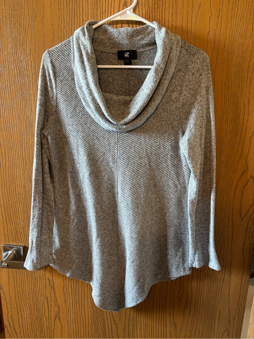 Gray Cowl Neck Women's Sweater